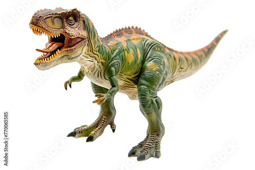 Toy dinosaur on transparent background