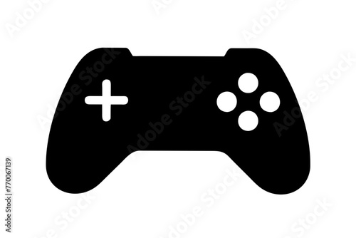 joystick icon silhouette vector illustration