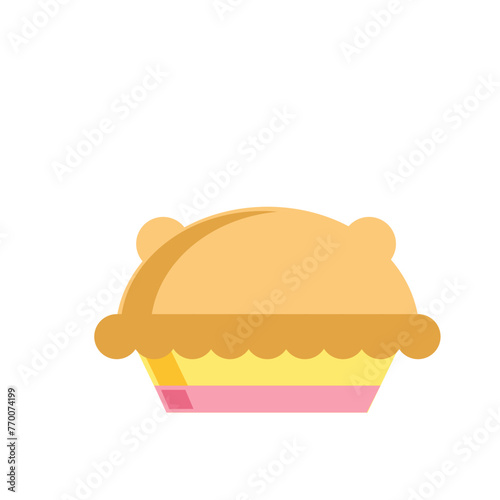 Baking house in summer icon pack