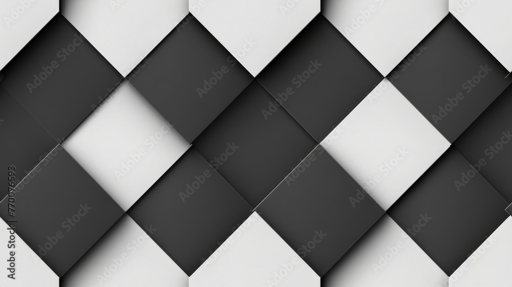  An optimal version would depict a grayscale image containing only a checkered floor at its base - obrazy, fototapety, plakaty 