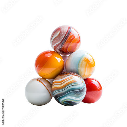 Glass Marble Toyisolated on transparent background Remove png, Clipping Path, pen tool photo