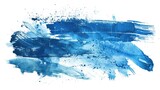 blue color mascara, blue color brush strokes on a white background