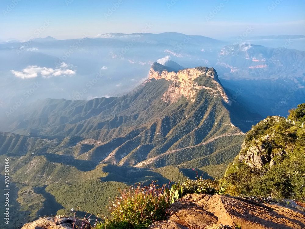 Beautiful view from 4 palos viewpoint, Sierra Gorda, Queretaro