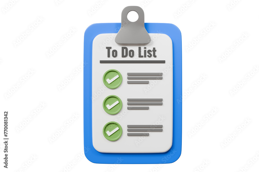 3d To do list paper sheet with checkmark icon concept. All tasks are completed. Planning sign design. Paper sheets with check mark. Minimal cartoon isolated on purple background. 3d rendering. 3d To do list paper sheet with checkmark icon concept. All tasks are completed. Planning sign design. Paper sheets with check mark. Minimal cartoon isolated on purple background. 3d rendering.