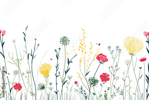 Flower Fantasy: Meadow Flowers Vector Art