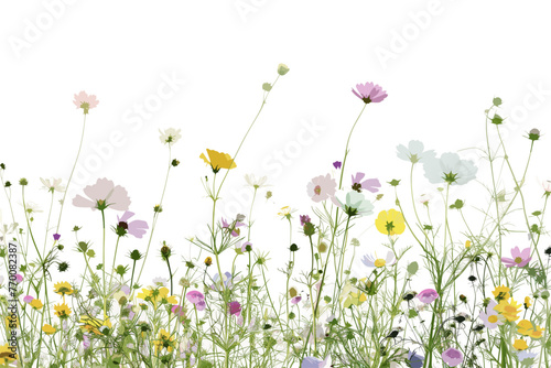 Whimsical Wilds: Vectorized Wildflower Scene