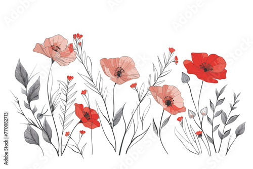 Whimsical Wilds: Vector Flower Art