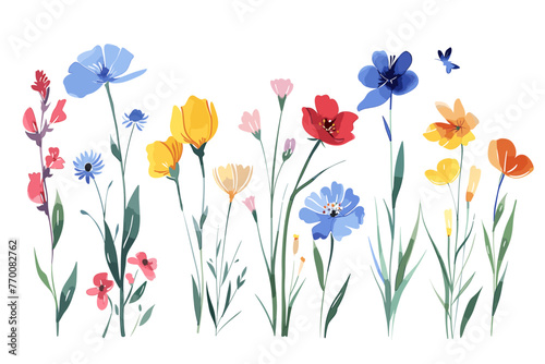 Botanical Bounty: Vector Wildflower Collection