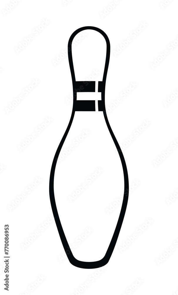 classic simple cartoon ten pin bowling pin classic simple cartoon ten pin bowling pin