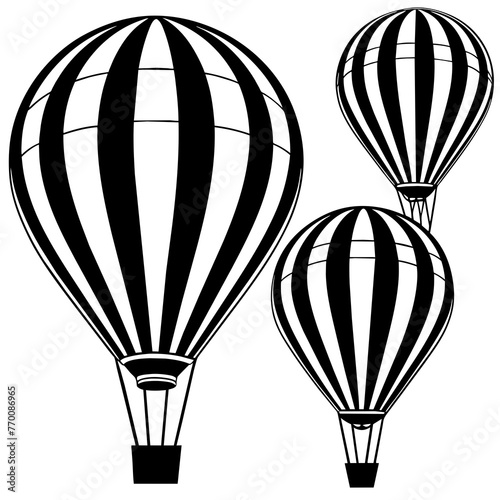 balloon Silhouette Vector art illustration