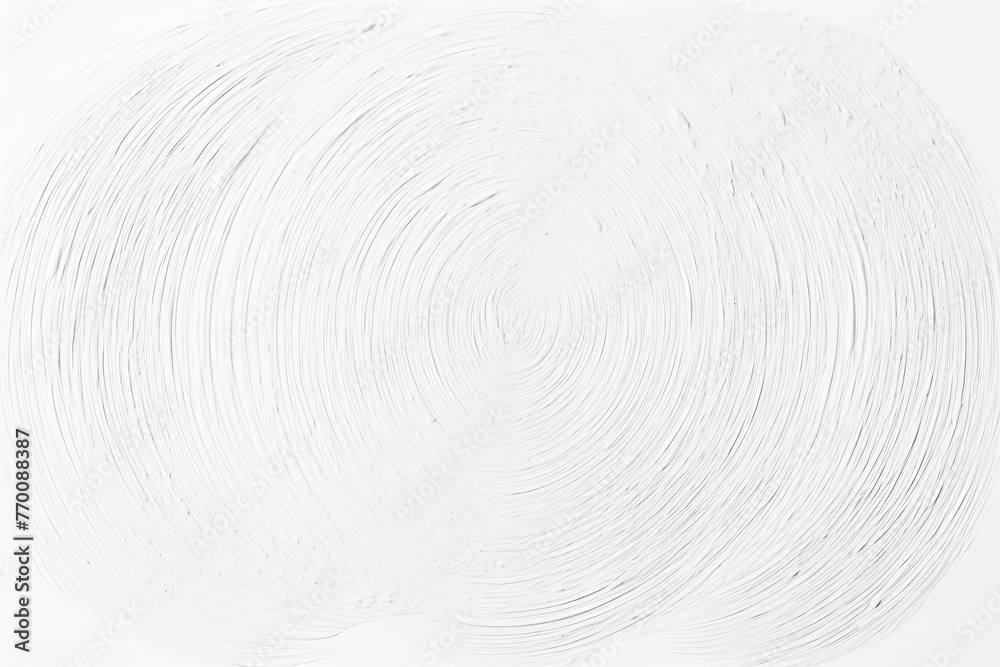 White thin barely noticeable paint brush circles background pattern isolated on white background - obrazy, fototapety, plakaty 