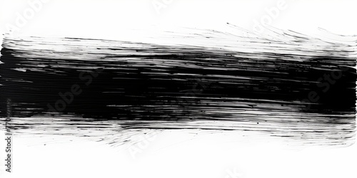 Black thin barely noticeable paint brush lines background pattern isolated on white background
