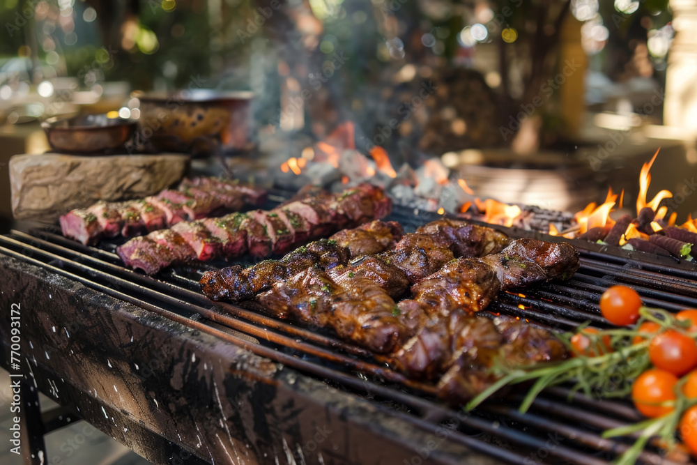Sizzling Barbecue Delights Outdoors