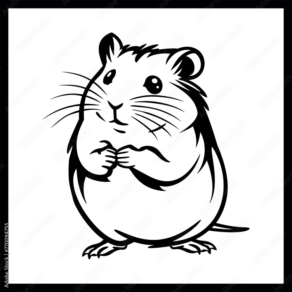 Hamster silhouette clipart Hamster silhouette clipart