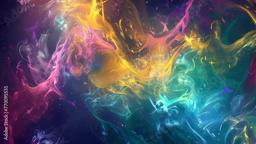 Wallpaper Mural abstract fractal background a computer-generated 2D illustration, texture Torontodigital.ca