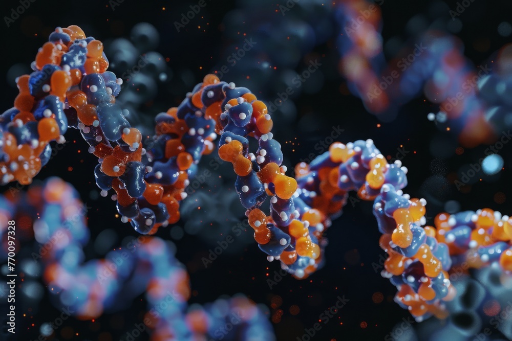 Closeup of a DNA