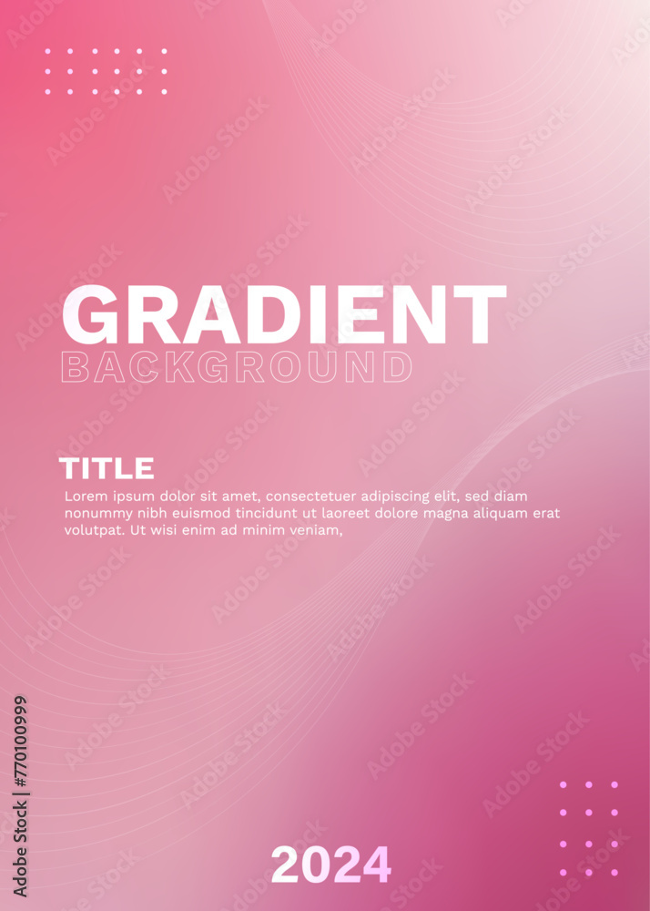Abstract Pink Gradient Background Element