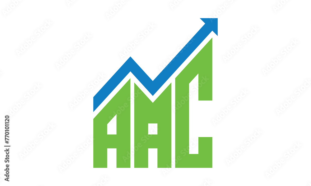 AAC financial logo design vector template.	