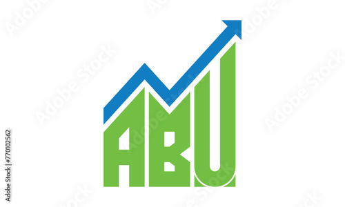 ABU financial logo design vector template.	
