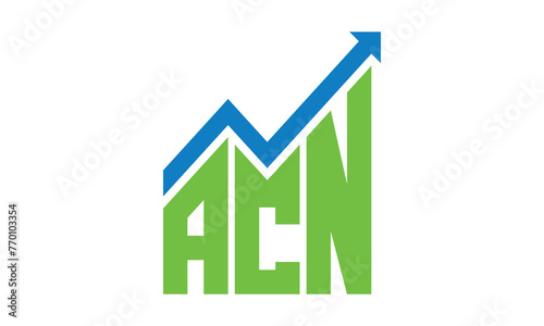 ACN financial logo design vector template.	
