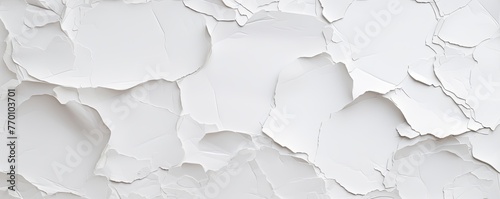 White torn plain paper pattern background