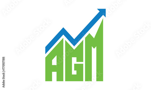 Free Download AGM financial logo design vector template.	 - GFXLoad