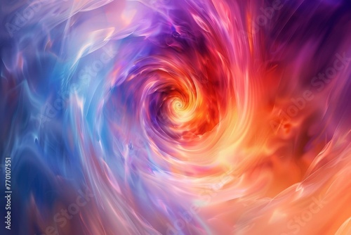Swirling colors of blue and orange create a dynamic and vibrant abstract background that captivates and inspires
