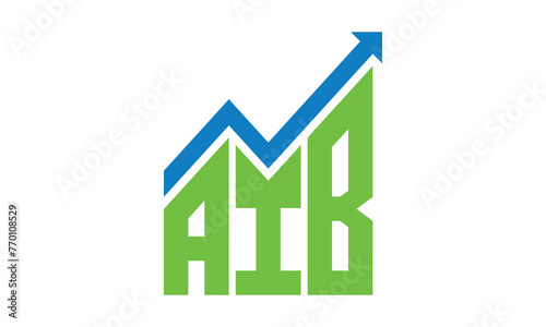 AIB financial logo design vector template.	 photo