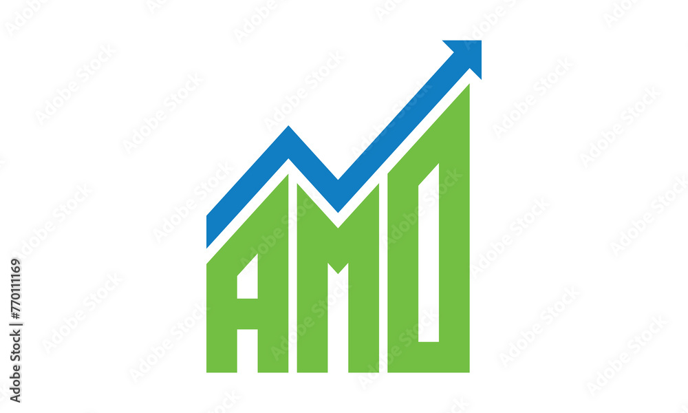 AMO financial logo design vector template. AMO financial logo design vector template.