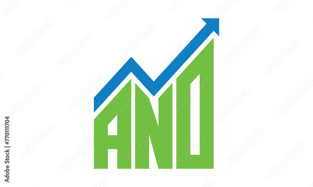 ANO financial logo design vector template. ANO financial logo design vector template.