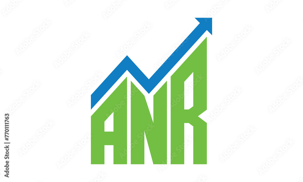 ANR financial logo design vector template. ANR financial logo design vector template.