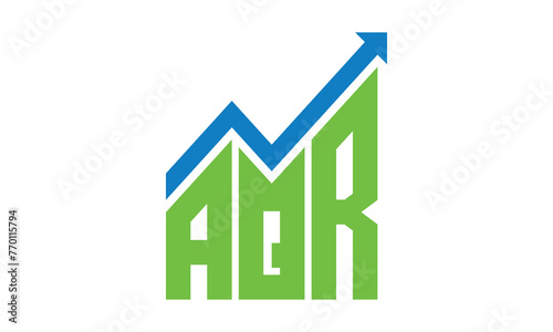 AQR financial logo design vector template.	 photo