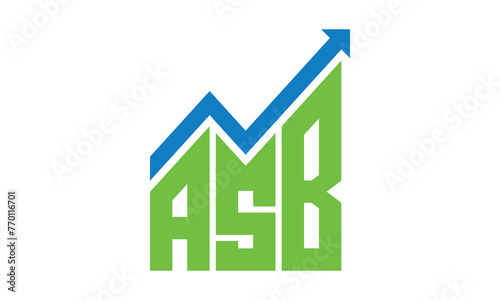 ASB financial logo design vector template. 