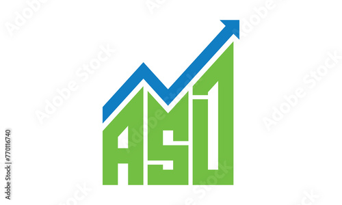 ASD financial logo design vector template.	