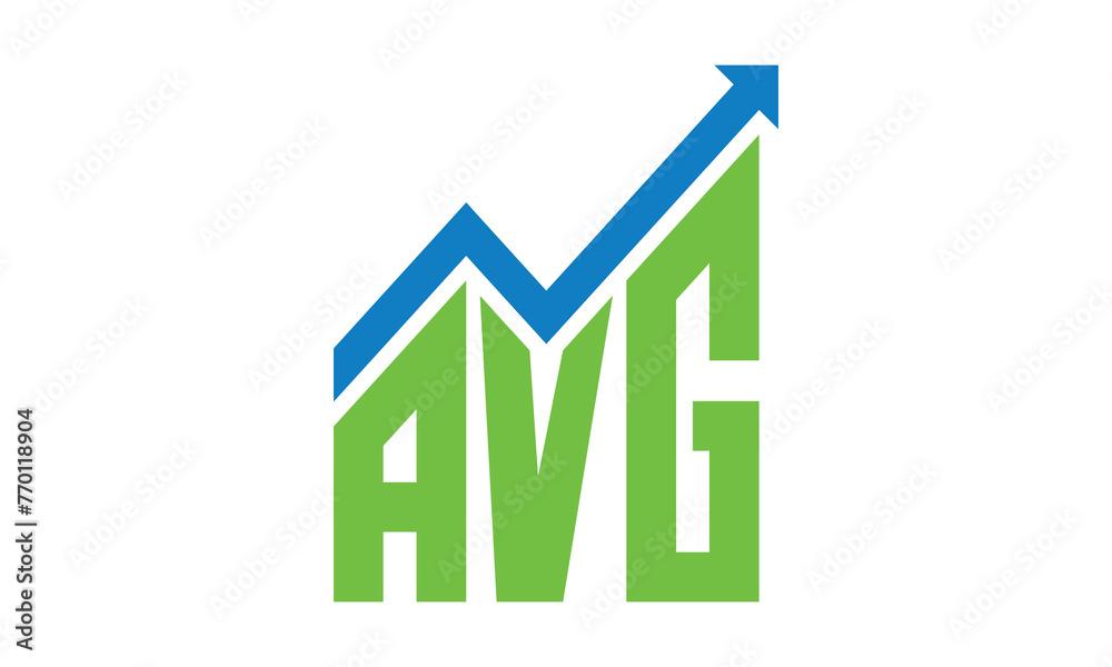 AVG financial logo design vector template. AVG financial logo design vector template.