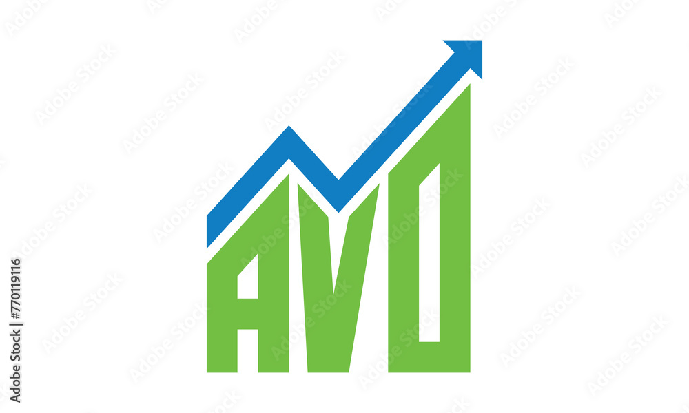 AVO financial logo design vector template. AVO financial logo design vector template.