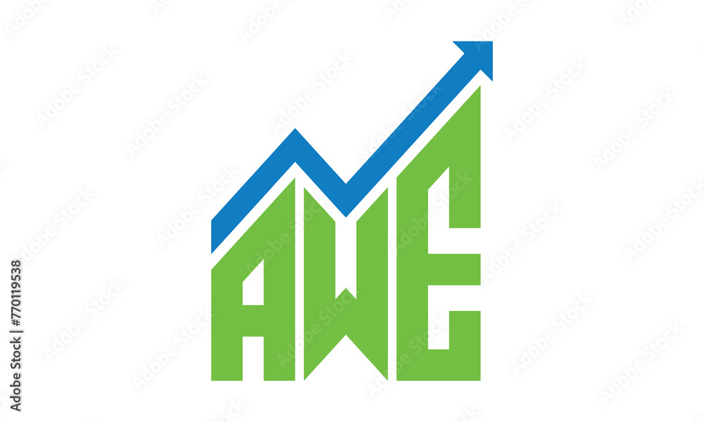AWE financial logo design vector template. AWE financial logo design vector template.