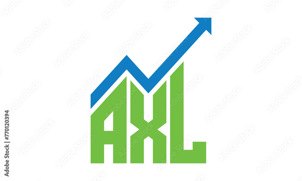 AXL financial logo design vector template. AXL financial logo design vector template.