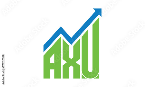 Free Download AXU financial logo design vector template.	 - GFXLoad