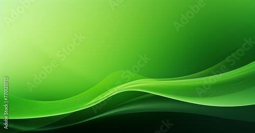 Green Smooth Graphic Abstract Lines Background Banner