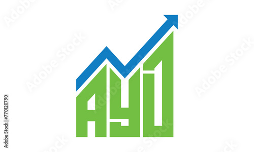AYD financial logo design vector template. 