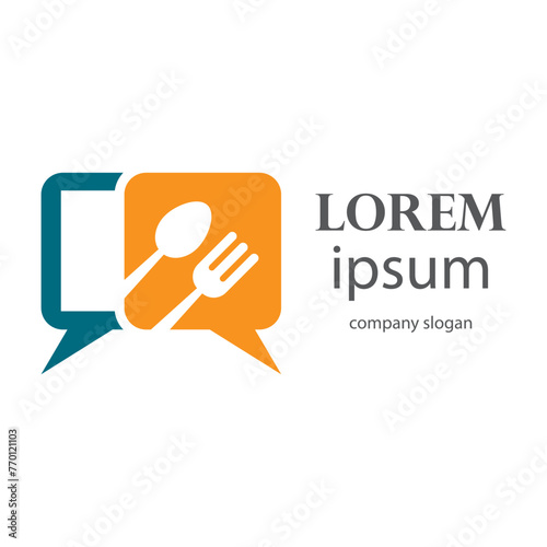 online food ordering service logo design