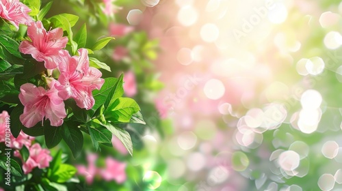 Minimalist spring bouquet wallpaper on soft white background with ample space for text placement