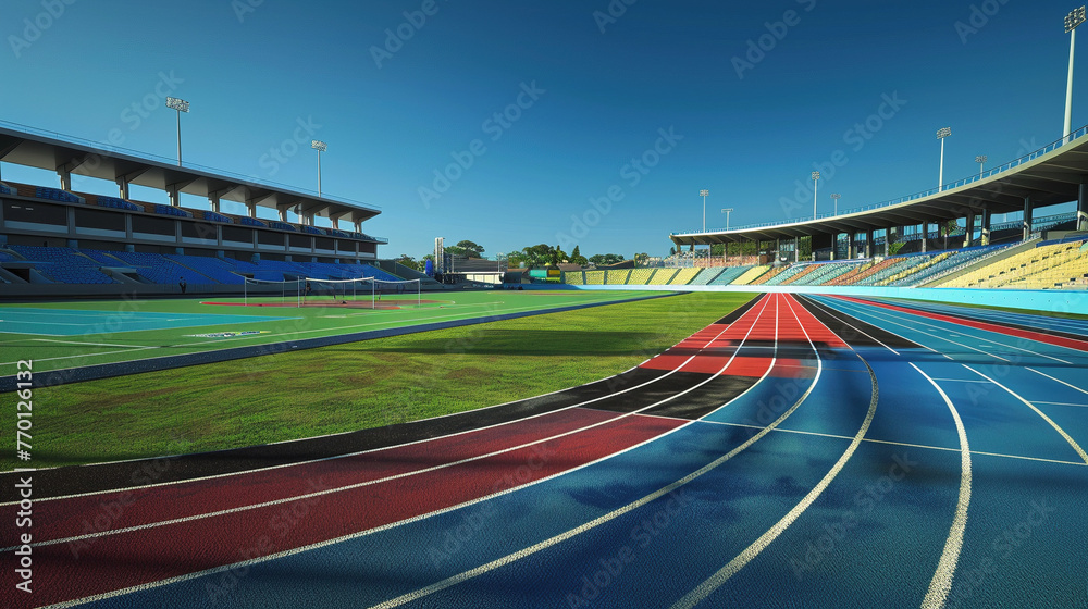 Empty Sports Venues: Tracks, Fields, Courts, and Pools