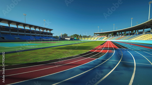 Empty Sports Venues  Tracks  Fields  Courts  and Pools