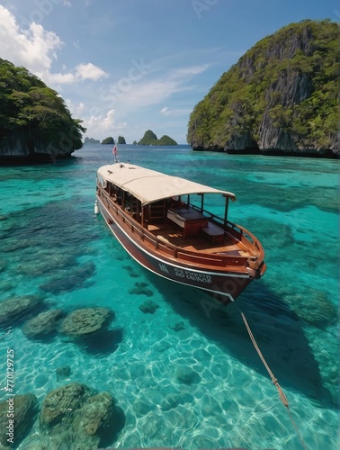 Fototapeta Naklejka Na Ścianę i Meble -  boat on the sea