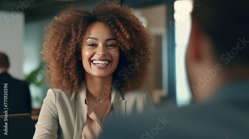 Beautiful smiling African-American business lady