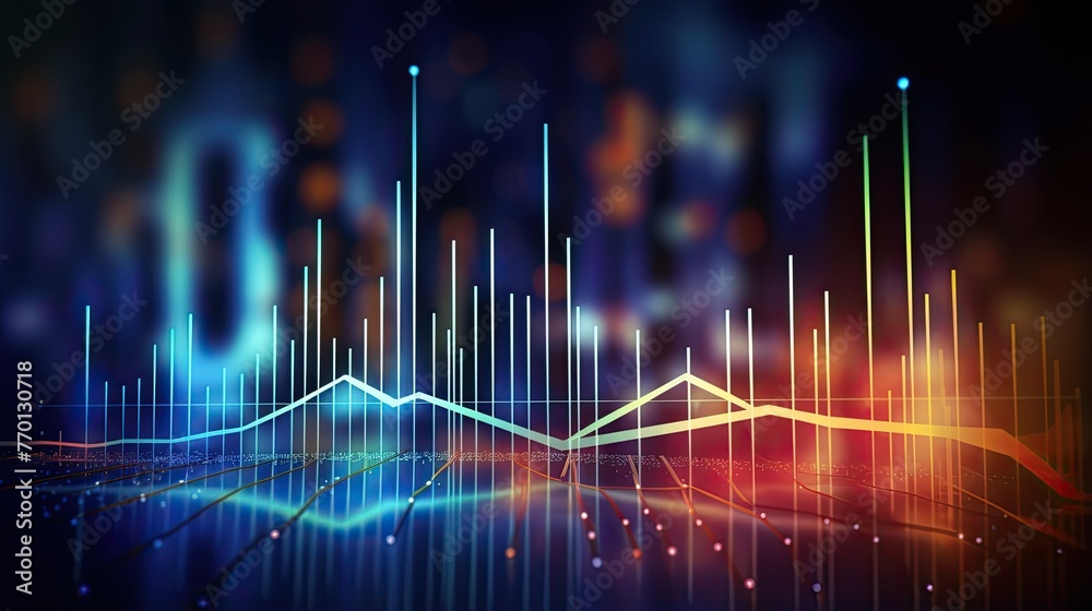 Display with data set, ai generative Display with data set, ai generative