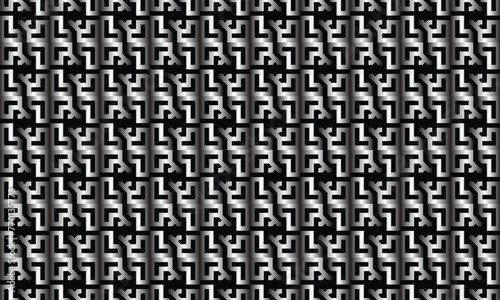 Elevate your designs with a touch of modern elegance using this captivating silver geometric pattern.