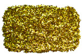 Cut out golden glitter in round shape with transparrent background,